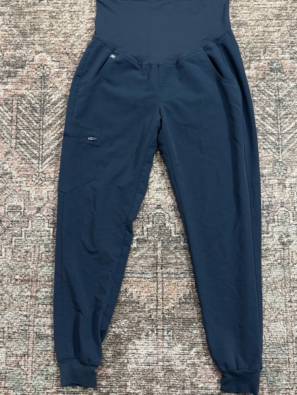 Figs Women’s Maternity Navy Blue Jogger Scrub Pants